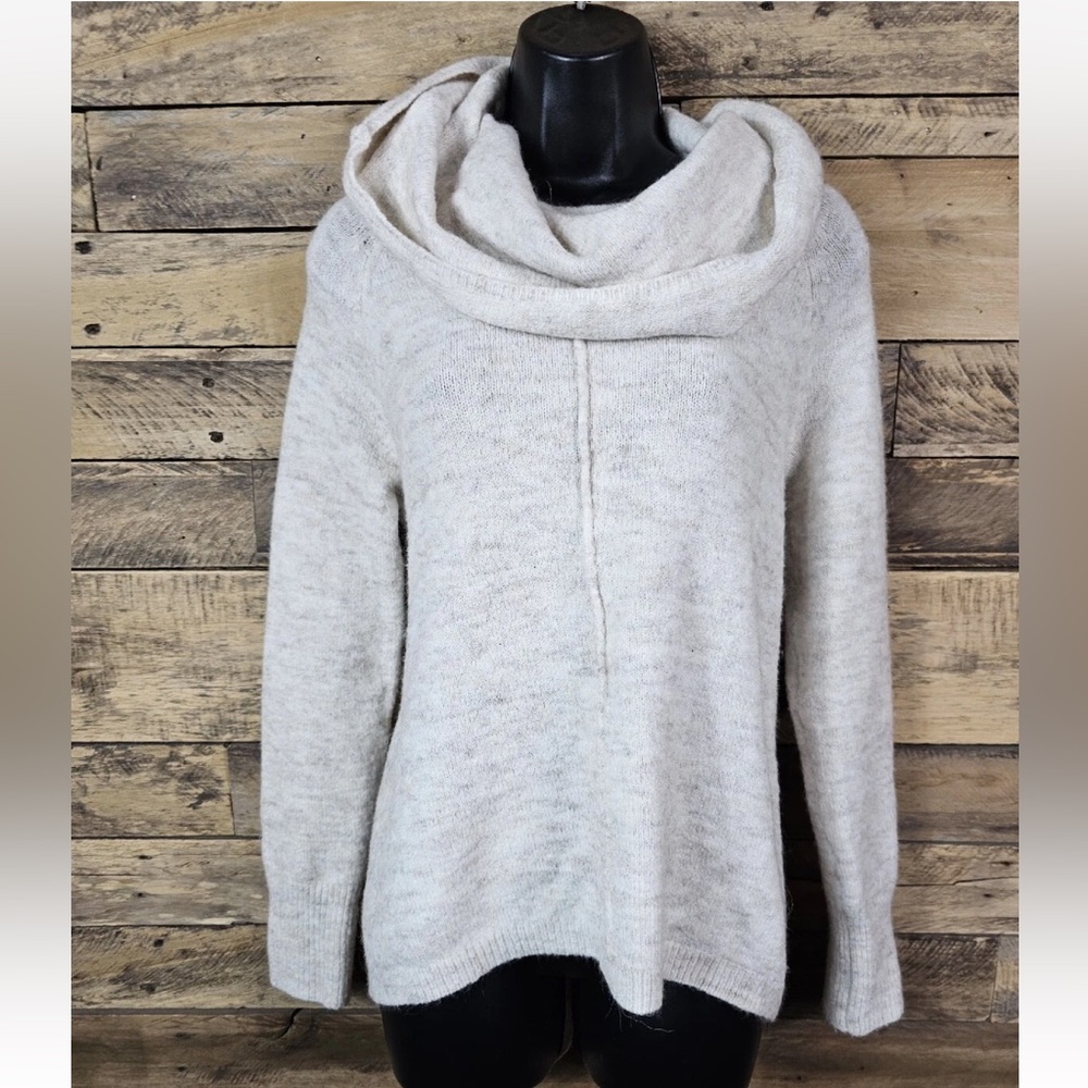 Cozy Cream Sweater mix of material including alpaca